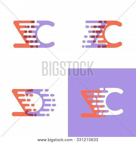 Zc Letters Logo With Accent Speed Orange And Lavender