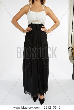 Queen Colleen Strapless Corset Jewel Beaded Full Tulle Skirt Long Dress