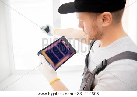 Master Test Upvc Window Thermal Image Of Heat Leak Through