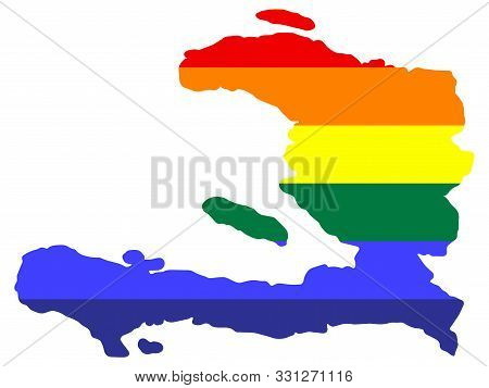 Lgbt Flag Map Haiti Vector Photo Free Trial Bigstock