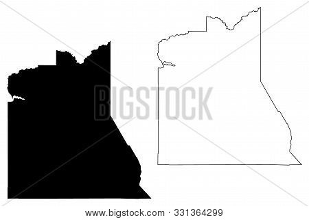Graham County, Arizona (u.s. County, United States Of America,usa, U.s., Us) Map Vector Illustration