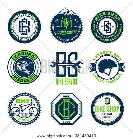 Bike Shop, Bicycle Service, Mountain Biking Logo