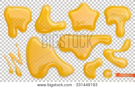 Honey Drops 3d Vector Photo Free Trial Bigstock