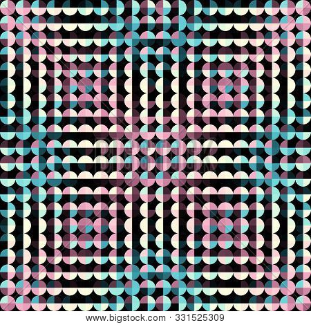 Geometric Abstract Pattern In Low Poly Style.
