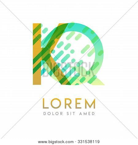 Kq Logo With The Theme Of Galaxy Speed And Style That Is Suitable For Creative And Business Industri