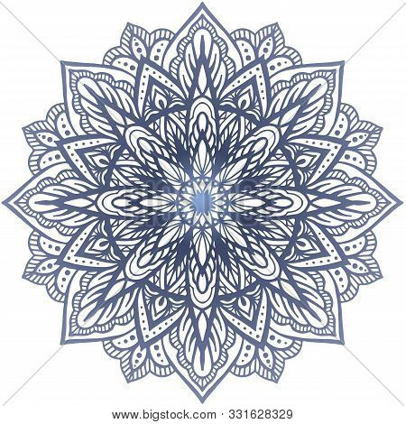 Vector Boho Mandala. Yoga Template. Round Gradient Mandala. Mandala Patterns