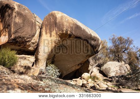 Famous Hippos Yawn Rocky Cave In Western Australia Near The Wave Rock And Hyden City