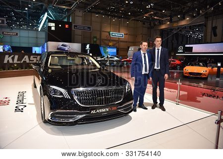 Geneva, Switzerland - March 06, 2019: Maybach Klassen +360 At 89Th Gims
