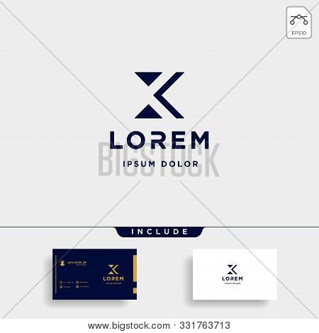 Letter X Xk K Kx Monogram Logo Design Minimal Icon
