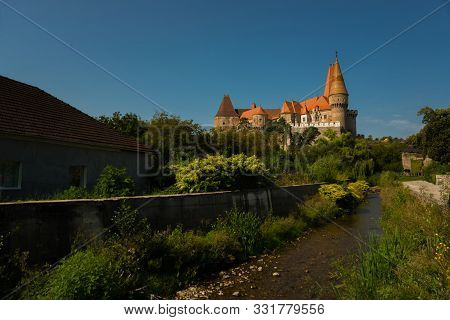 The Hunyad Castle. Medieval Gothic-renaissance Castle In Hunedoara, Transylvania. Castelul Huniazilo