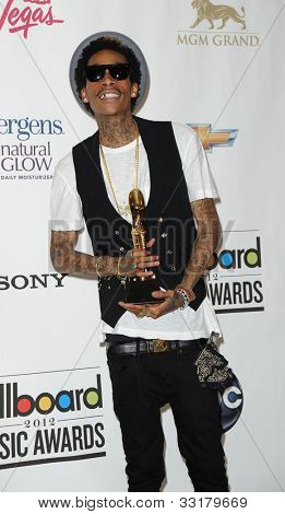 LAS VEGAS - 20 maggio: Whiz Khalifa in sala stampa al 2012 Billboard Awards at MGM Garden Arena