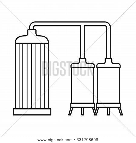 Vector Illustration Of Warehouse And Storage Logo. Set Of Warehouse And Logistics Vector Icon For St