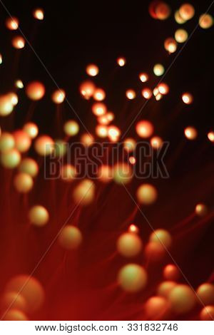 New Year And Christmas Color Illumination.