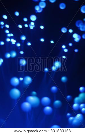 New Year And Christmas Color Illumination.