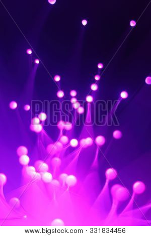 New Year And Christmas Color Illumination.