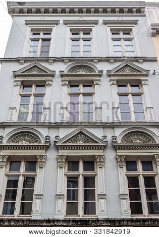 Beautiful Old Architecture Of Facades Found In The Small Town Flensburg