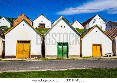 Wine Cellars In Villany, Baranya, Hungary, Europe