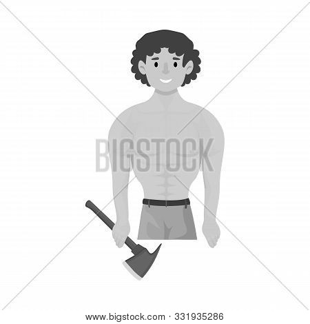 Vector Illustration Of Fireman And Firefighter Logo. Set Of Fireman And Man Stock Symbol For Web.