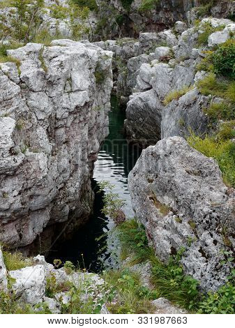 Province Of Vicensa. Mountain River Near The Village Of Localita Pria