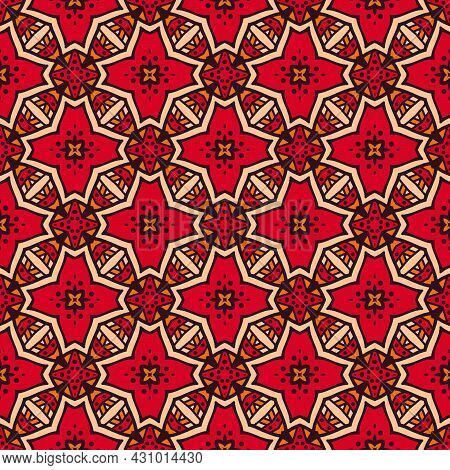 Seamless Background Ornament. Pattern Decorative Design Ready For Print