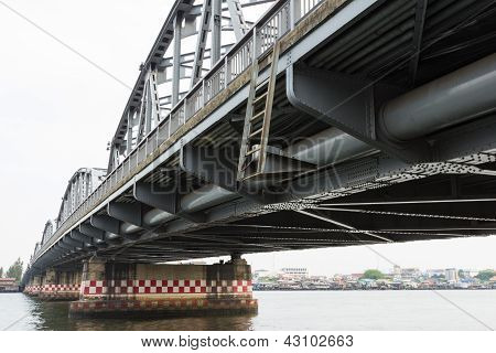 Ponte sul fiume prospettiva