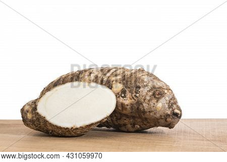 Malanga Edible Tuber - Root Of The Plant Called Colocasia Esculenta