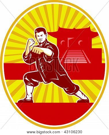 Shaolin kung fu martial arts karate meester