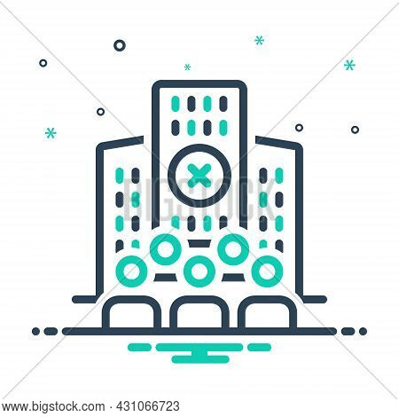 Mix Icon For Limited Company People Hotel Building Finite Bounded