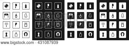 Set Sauce Bottle, Barbecue Grill, Grilled Pork Bbq Ribs, Steak Meat, Meat Chopper, Matchbox And Matc