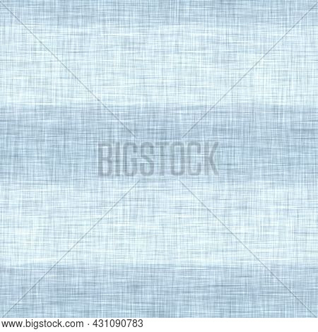 Classic Blue Woven Stripe Masculine Shirt Fabric Texture. Navy Space Dyed Marled Melange Background.