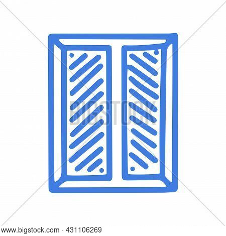 Retro Ventilation Grill Line Vector Doodle Simple Icon
