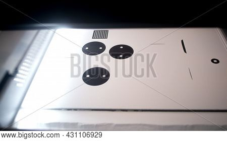 Powder 3d Printer Printing Models From White Powder Polyamide