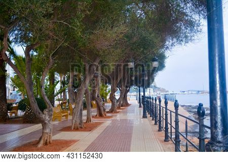 Promenade In Santa Eularia, Full Of Tranquility With Beautiful Summer Colors