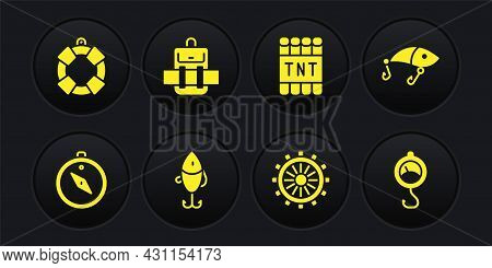 Set Compass, Fishing Lure, Ship Steering Wheel, Detonate Dynamite Bomb Stick, Hiking Backpack, Sprin