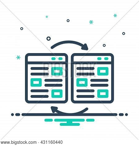 Mix Icon For Link Hyperlink Redirect Attach Separation Connect Join Linkage