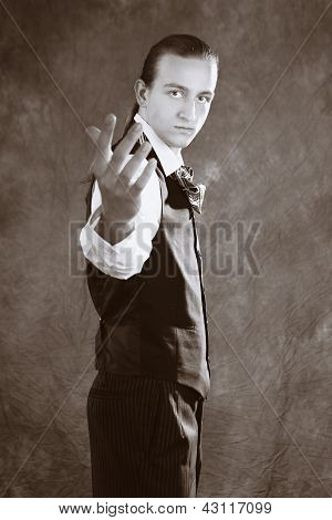 BW portrait of a gentleman