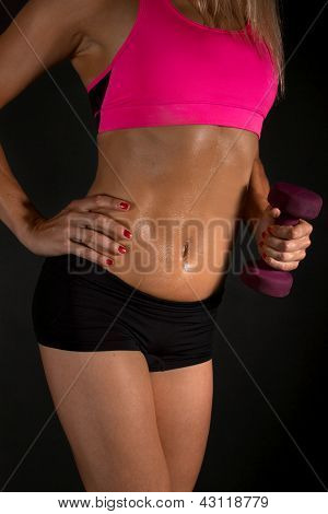 กล้ามเนื้อหน้าท้องผู้หญิง