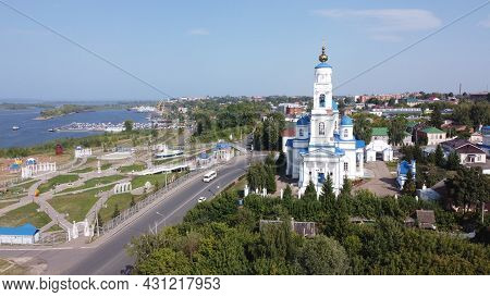 Cathedral Of St. Nicholas In Chistopol, Republic Of Tatarstan. A Clear Sunny Day On August 19, 2021