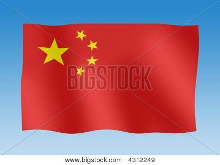 Vajende Flag i Kina