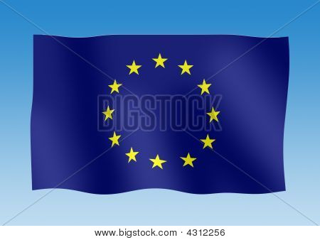 Vinker Flag af EU