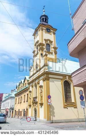Cieszyn, Poland - June 5, 2021: Roman Catholic Church Of Exaltation Of The Holy Cross (podwyzszenia 