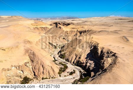 Aerial View Of The Canyon Of The Lost In Ica, Peru