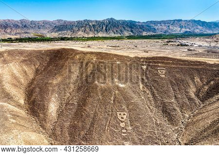 Aerial View Of Palpa Geoglyphs In Peru