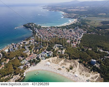 Amazing Aerial View Of Town Of Kiten, Burgas Region, Bulgaria