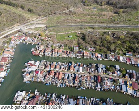 Aerial View Of Chengene Skele - Fishing Village (ribarsko Selishte) Near City Of Burgas, Bulgaria
