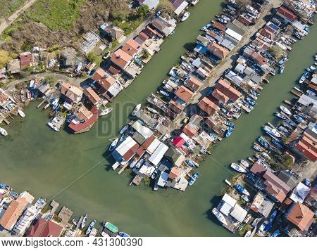 Aerial View Of Chengene Skele - Fishing Village (ribarsko Selishte) Near City Of Burgas, Bulgaria