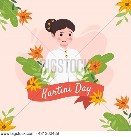 An Illustration Of The Kartini Day Celebration. Kartini Day. Vector Illustration R.a Kartini, The He