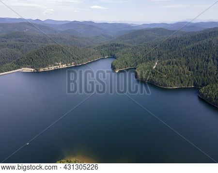 Aerial View Of Golyam Beglik Reservoir, Pazardzhik Region, Bulgaria