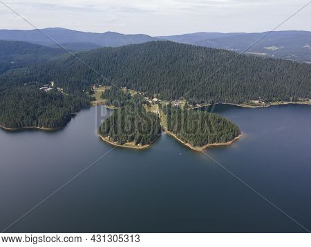 Aerial View Of Golyam Beglik Reservoir, Pazardzhik Region, Bulgaria