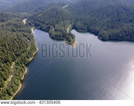 Aerial View Of Golyam Beglik Reservoir, Pazardzhik Region, Bulgaria